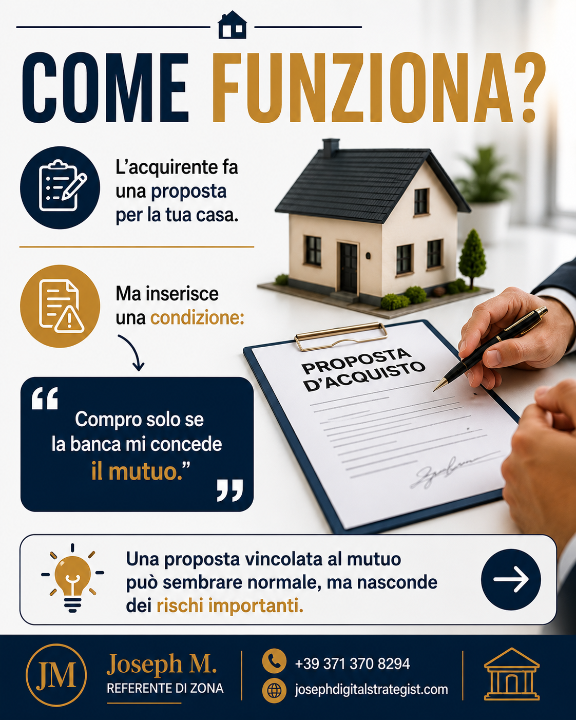 ACCETTARE UNA PROPOSTA NON SIGNIFICA AVER VENDUTO CASA.