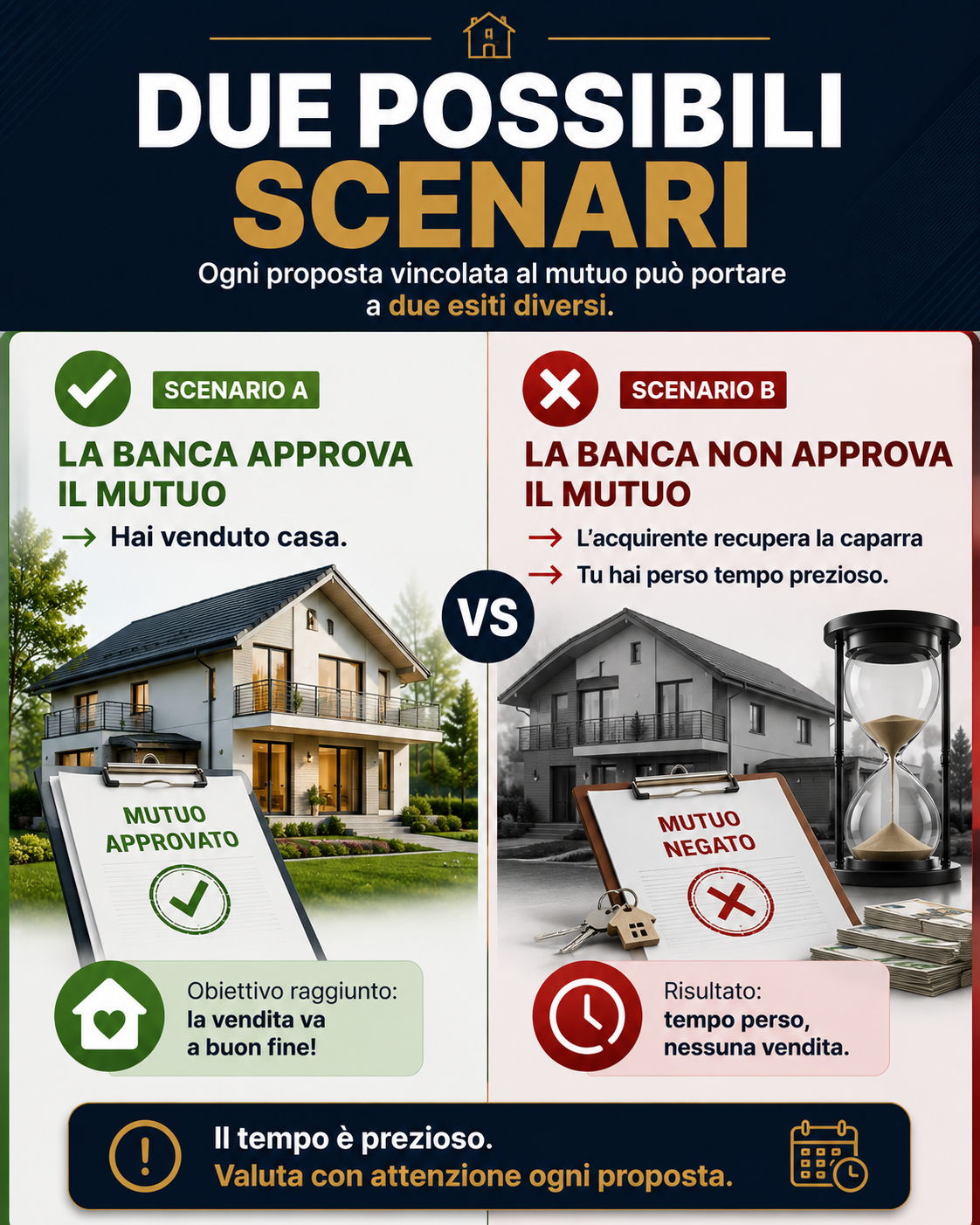 ACCETTARE UNA PROPOSTA NON SIGNIFICA AVER VENDUTO CASA.