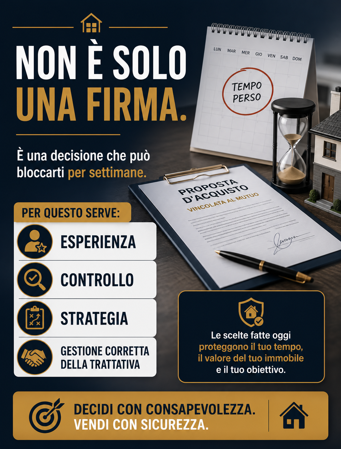 ACCETTARE UNA PROPOSTA NON SIGNIFICA AVER VENDUTO CASA.