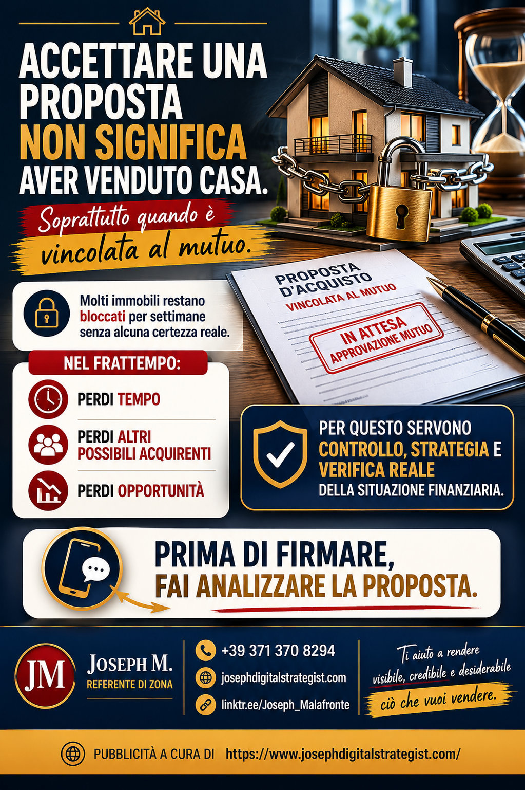 ACCETTARE UNA PROPOSTA NON SIGNIFICA AVER VENDUTO CASA.