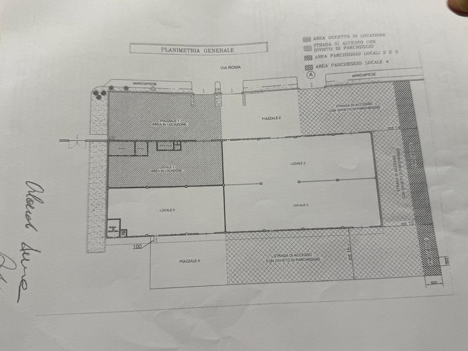 CAPANNONE INDUSTRIALE ARTIGIANALE IN LOCAZIONE 652 MQ CON AREA ESTERNA